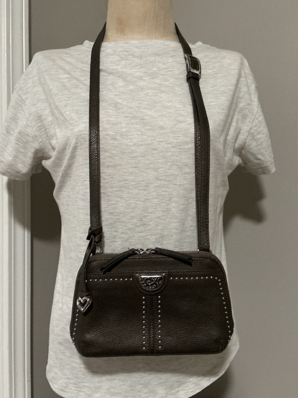Brighton Pretty Tough Jojo Studded Organizer Crossbody